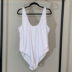 White One Piece Swimsuit